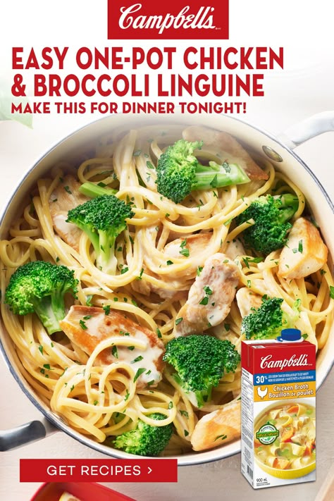 Chicken Broccoli Linguine, Broccoli Linguine Recipes, Easy Chicken Linguine Recipes, Chicken And Linguine Recipes Easy, Linguine Recipes Chicken, Chicken And Linguine Recipes, Chicken Broth Recipes Dishes, Chicken Linguine Recipes, Chicken Broth Pasta