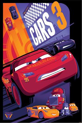 Tom-Whalen-Cars-3-Poster-Asphalt-Variant-Disney-2017 Cars 3 Poster, برق بنزين, Pixar Poster, Cars Disney Pixar, Tom Whalen, Disney Cars Wallpaper, Disney Cars Movie, Cars Pixar, Disney Movie Posters