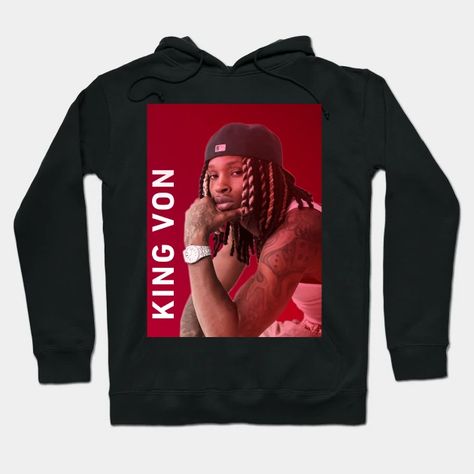 King Von, Rapper King Von - King Von Rapper - Hoodie | TeePublic King Von Poster, King Von Jewelry, King Tee Rapper, King Von Hoodie, Red Cotton Hip Hop Hoodie, Rapper Hoodies, Hoodies For Sale, Graphic Sweatshirt, The Globe