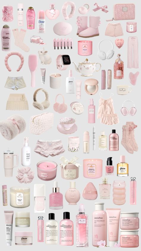 Xmas List Ideas, Pink Princess Aesthetic, Girl Gift Ideas, Girly Christmas Gifts, Pink Lifestyle, Pretty Pink Princess, Soft Girl Aesthetic, Pretty Skin Care, Pretty Skin