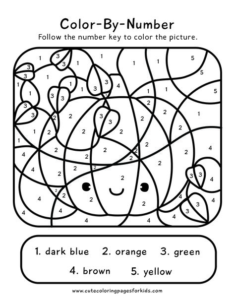 Color-By-Number Archives - Cute Coloring Pages For Kids Fall Activity Sheets For Kids, Color By Number Printable Free, Color Pages Printable, Fall Color By Number, Elementary Projects, Cute Coloring Pages For Kids, Halloween Activity Sheets, Fall Coloring Sheets, Number Printables