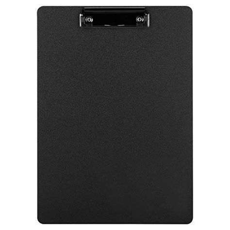 School Supplies Black, Black Clipboard, Aesthetic Clipboard, Clip Boards, Black School Supplies, Clip Board, Black Pen, Back To University, School Suplies