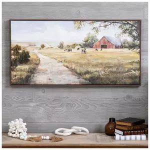 Spring Shop Weekly Ad - Weekly Ad | Hobby Lobby Hobby Lobby Wall Art, Homestead Decor, Dark Wood Grain, Large Landscape Painting, Winding Path, Wall Decor Hobby Lobby, Canvas Background, Grassy Field, Barn Painting