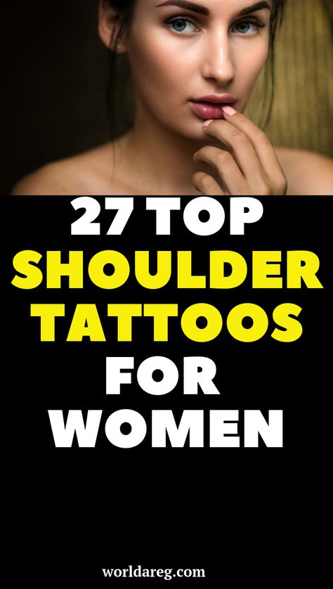 Womens Arm Tattoos Classy, Meaningful Collar Bone Tattoos For Women, Woman’s Shoulder Tattoos, Tattoo Ideas Unique For Women Shoulder, Neck Shoulder Tattoo Women, Women’s Shoulder Tattoo Ideas, Women Shoulder Blade Tattoo, Front Of Shoulder Tattoo For Women, Shoulder Tatoos Woman