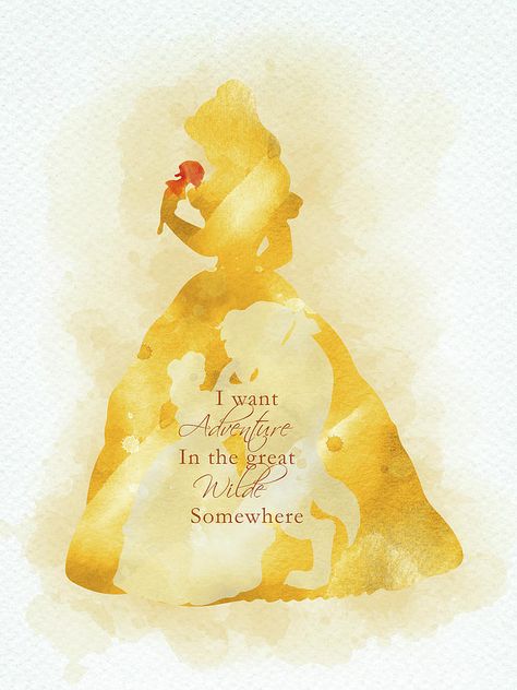 Princess Digital Art - Belle quote watercolor by Mihaela Pater Princess Digital Art, Disney Quote Wallpaper, Cute Disney Quotes, Beast Wallpaper, Disney Princess Quotes, Disney Phone Wallpaper, Disney Princess Wallpaper, Quotes Disney, Disney Princess Pictures