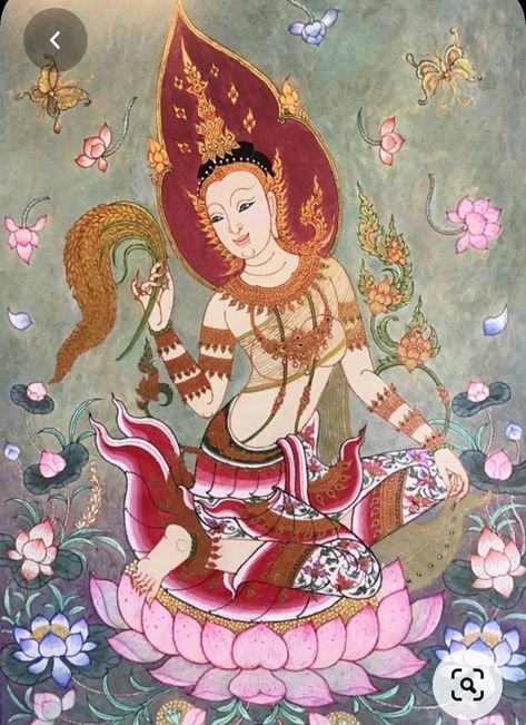 Thailand Painting, Cambodian Art, Southeast Asian Arts, Ancient Paintings, Thai Culture, Batik Art, Travel Thailand, Buddha Sculpture, Spirited Art