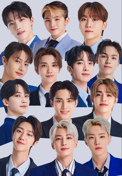 Seventeen Group Names, 17 Kpop Group, Seventeen Names And Faces, Seventeen Group Photo With Names, Seventeen Names, Seventeen Members Names, Seventeen Group Photo, Seventeen All Members, Kpop Group Photo