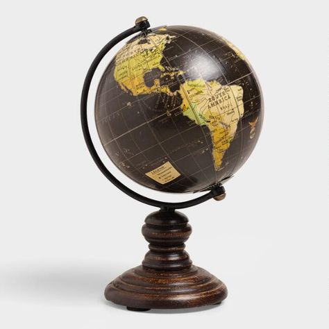 Mini Black Globe on Stand World Globe Map, Mini Globe, Spinning Globe, Black Globe, Cute Desk Accessories, Unique Desk, Buy Desk, Unique Desks, Desk Home Office