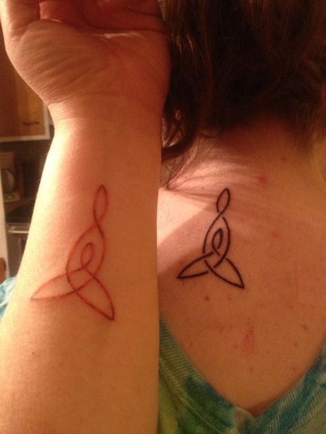 Celtic mother daughter Tattoo Mother Daughter Symbol, Mother Tattoos For Children, Celtic Tattoo, Witch Tattoo, Mother Daughter Tattoos, Spiritual Tattoos, Symbol Tattoos, Celtic Tattoos, Celtic Symbols