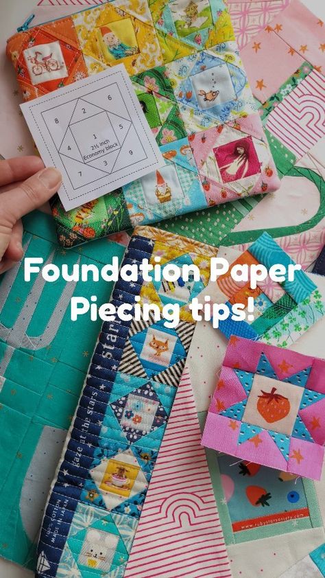 Rosie Taylor | 🌟 Foundation Paper Piecing - Tips! 🌟 This is part of my beginners guide to FPP. Please see my first reel in this series if you're not… | Instagram Foundation Paper Piecing Alphabet Free, Fpp Patterns, Foundation Paper Piecing Tutorial, Quilt Animals, Free Paper Piecing Patterns, Quilt Scraps, Quilt Techniques, Paper Piecing Tutorial, Mini Quilt Patterns