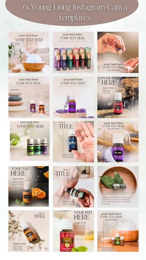 Essential Oils Social Media Posts, Essential Oil Product Photography, Moodboard Wellness, Essential Oils Aesthetic, Young Living Marketing, Ugc Idea, Food Layout, Young Living Business, Essential Oils Business