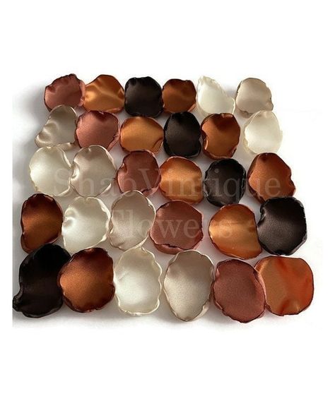 Planning your wedding or special event? Check out my beautifully handcrafted flower petals for your decor. #wedding #bride #decor #brides #bridal #party #weddingtablenumbers #purplewedding #brideandgroom #tabledecorations Brown Decor Wedding, Chocolate And Champagne Wedding, Brown And Champagne Wedding, Champagne And Brown Wedding, Mocha Wedding Theme, Shades Of Brown Wedding Theme, Chocolate Brown Wedding, Brown Wedding Themes, Asia Wedding