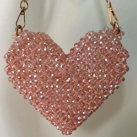 Heart beaded bag place your order and have a customized beaded bag like this . . . . #beadedhandbags #beautiful #beaded #beautiful #beautifuldestinations #beadedbracelets #beautifuldestinations #explore #smallbusiness #connectwithcommunity #fypagee❤️❤️ Beaded Bag Pattern, Heart Beaded Bag, Beads Bag, Hand Beaded Bag, Colour Full, Diy Bags, Pearl Bag, Beaded Bag, Heart Bag