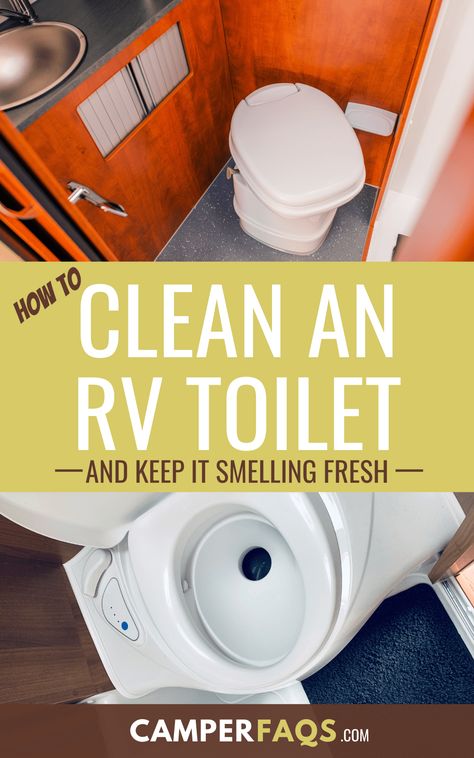 Motorhome Makeover, Camper Toilet, Rv Organizing, Houseboat Ideas, Rv Glamping, Travel Trailer Organization, Rv Toilet, Camper Maintenance, Travel Trailer Living