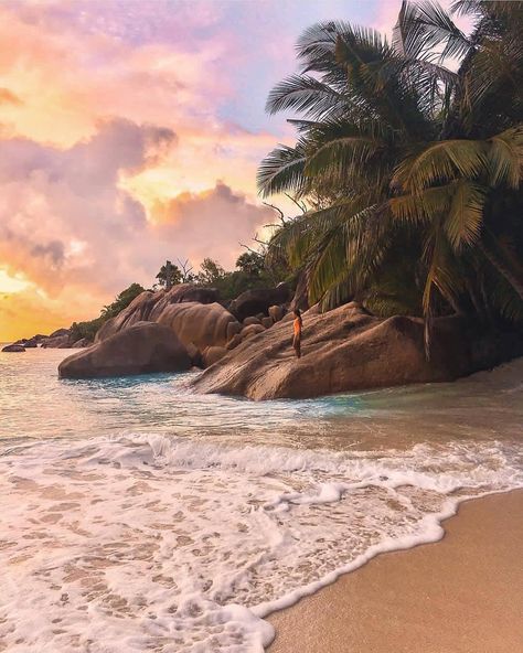 LOVE NATURE STYLE on Instagram: “Seychelles  Photo by @ninjarod” Praslin Seychelles, Famous Beaches, Destination Voyage, Island Vibes, Most Beautiful Beaches, Places Around The World, Seychelles, Beautiful Photography, Land Scape