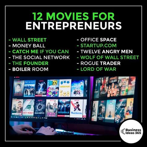 🎥Here's some movie's for you aspiring entrepreneurs to check out!⁠ |⁠ | 💡Follow @businessideas365 for a new business idea every other day⁠ |⁠ #entrepreneurship #entrepreneur #entrepreneurmindset #youngentrepreneur #youngmillionaire #businessowner #businesscoach #businessadvice #business #success #motivation #inspiration #film #cinema #movies Business Entrepreneur Startups, Motivation Movies, Business Ideas Entrepreneur, Entrepreneur Startups, Be With You Movie, New Business Ideas, Youtube Money, Entrepreneur Motivation, Business Building