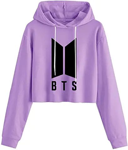 Amazon.in : Hoodies for girls Bts Purple, White Hoodie Women, Bts Hoodie, Bts Clothing, Funky Monkey, Purple Hoodie, Crop Top Hoodie, Crop Hoodie, Ulzzang Fashion