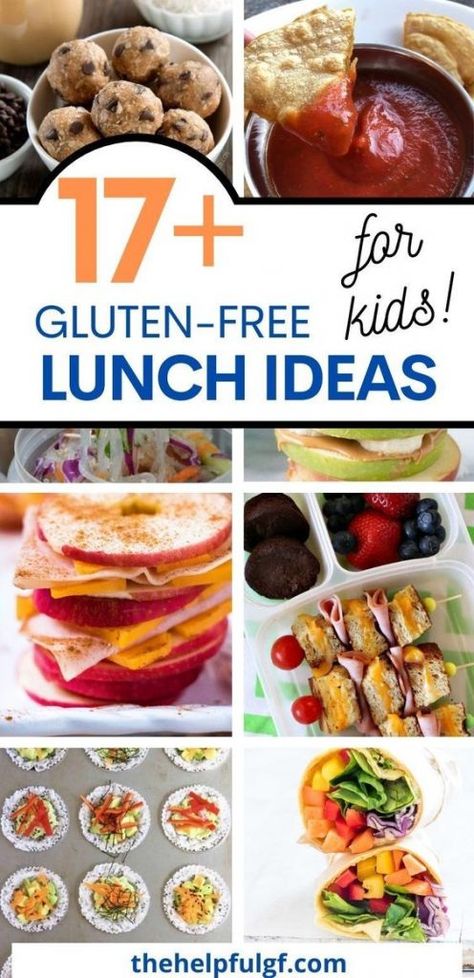 Lunch For School Healthy, Gluten Free School Lunches, Lunches For Kids, Dairy Free Lunch, Gluten Free Comfort Food, Lunch Ideas For Kids, Cold Lunch, Gluten Free Kids, Gluten Free Lunch