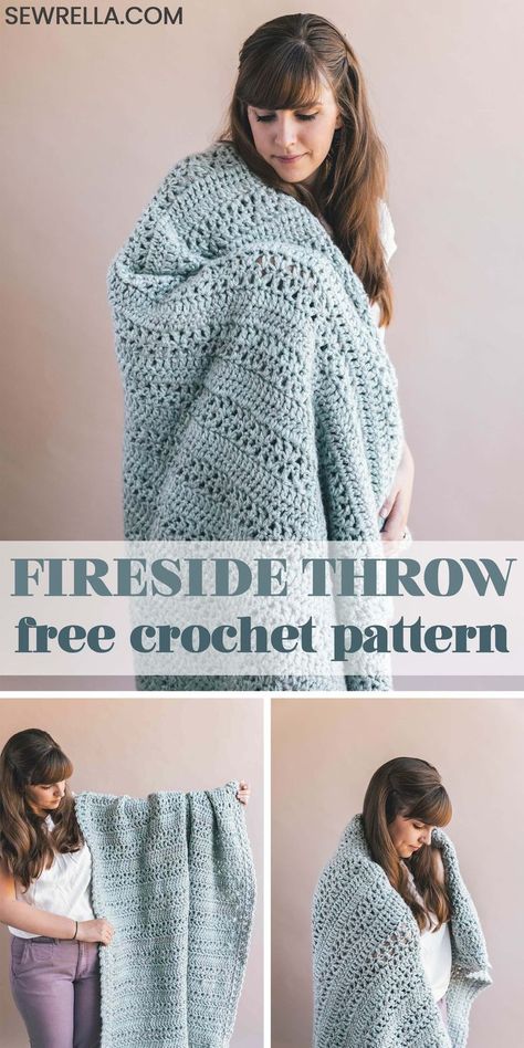 Crochet Throw Blanket Free, Free Easy Blanket Crochet Patterns, Easy Crocheted Afghan Patterns Free, Diy Crochet Afghan Free Pattern, Cool Crochet Patterns Blanket, Crochet Snuggle Blanket Free Pattern, Easy Crochet Blankets For Beginners, Crochet Blanket Patterns Summer, Crochet Throw Free Pattern