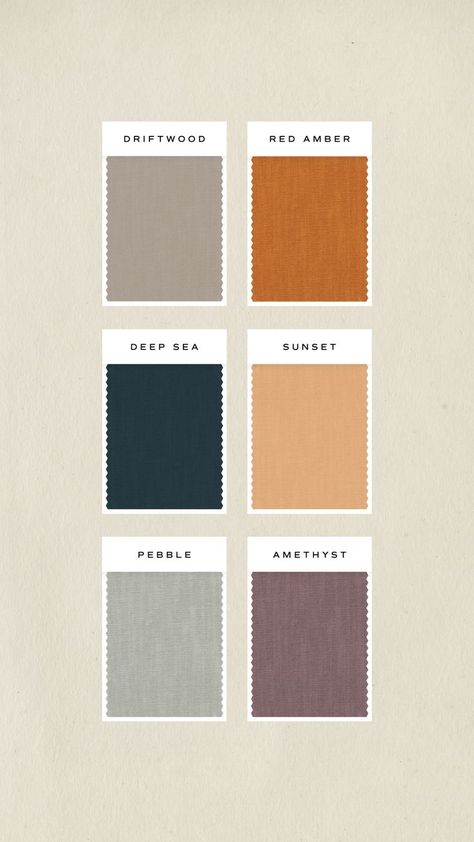 Muted + modern Color Palette. Driftwood Taupe, Red Amber, Deep Sea Blue, Sunset Coral, Pebble Blue, Amethyst Purple Rust And Purple Bedroom, Copper Color Pallete, Mineral Color Palette, Muted Purple Aesthetic, Bar Color Palette, Jewel Color Palette, Amber Color Palette, Steel Color Palette, Indigo Color Palette