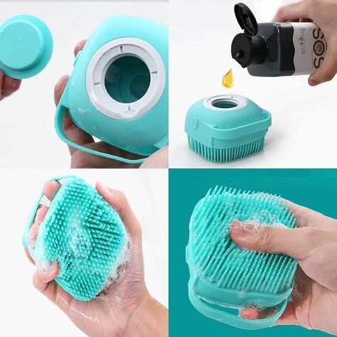 Cat Massage, Shampoo Dispenser, Cat Bath, Massage Brush, Portable Shower, Shampoo Brush, Dog Essentials, Pet Brush, Pet Shampoo