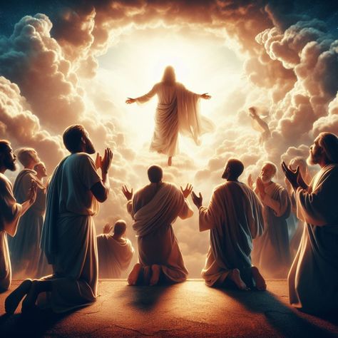 Jesus Ascension, Cartoon Jesus, Ascension Of Jesus, Jesus Son, Jesus Cartoon, Jesus Is Alive, Jesus Artwork, Flame Art, Bible Images