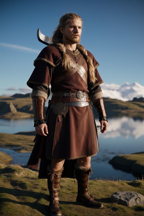 Viking Historical Viking Armor, Viking Outfit Male, Traditional Viking Clothing, Viking Clothing Male, Vikings Men, Viking Male, Historical Viking, Male Outfit, Viking Armor