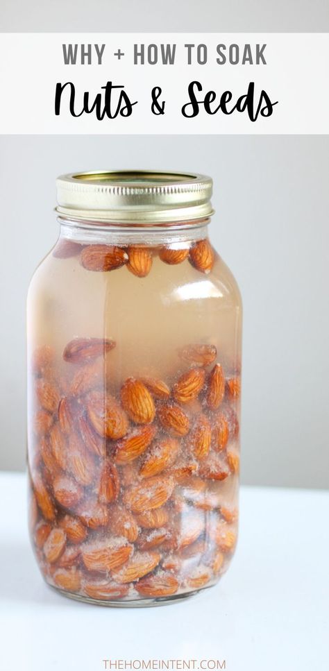 Soak Nuts Before Eating, Soaking Nuts And Seeds, Soaking Nuts Chart, Soaking Oats, Nuts And Seeds Recipes, Seeds Recipes, Ancestral Diet, Seasoned Nuts, Ancestral Nutrition