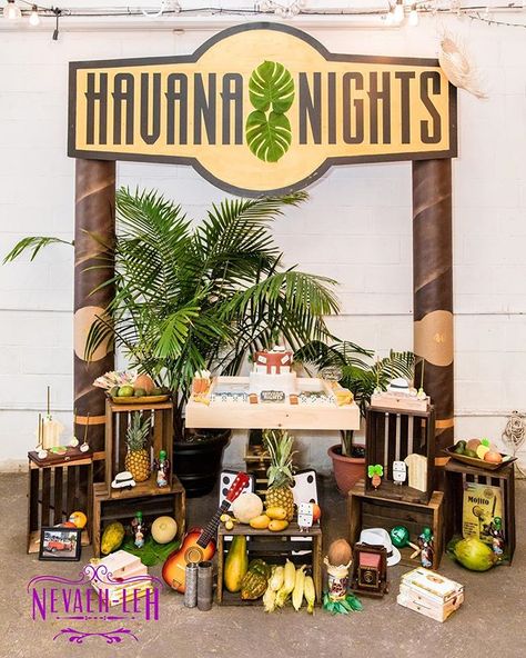 Havanna Nights Party, Havana Theme Party, Havana Theme, Cuban Decor, Havana Nights Party Theme, Havana Nights Theme, Havana Party, Cuban Party, Salsa Party