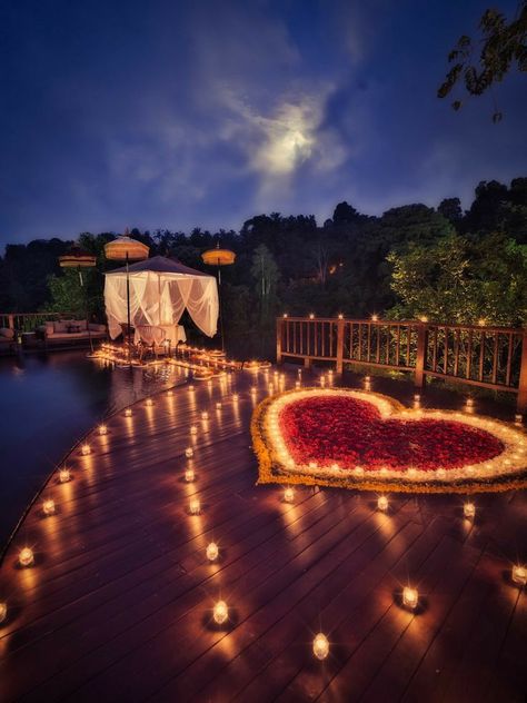 Honeymoon Ideas Romantic Places, Marry Me Beach Proposal Night, Places To Get Proposed To, Bali Proposal Ideas, Bali Proposal, Wedding Honeymoon Places, Bali Honeymoon Romantic, Honeymoon Ideas Romantic, Romantic Honeymoon Ideas