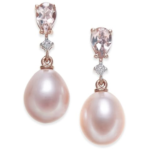 in stock 14k Rose Gold Jewelry, Rose Gold Drop Earrings, Pink Pearl Earrings, Freshwater Pearls Earrings, Rose Gold Jewelry, Pink Earrings, Rose Earrings, Gold Drop Earrings, Pink Pearl