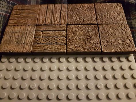 Wood and dirt tiles Dnd Tiles Diy, Dungeons And Dragons Dragon, Dnd Props, Dnd Table, Dnd Diy, Diy Tabletop, Dnd Dm, Dnd Crafts, Dnd Terrain