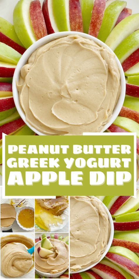 Peanut butter Greek yogurt apple dip What To Dip In Peanut Butter, Pb2 Apple Dip, Healthy Apple Peanut Butter Snack, Peanut Butter Apple Wrap, Apple Peanutbutter Dip, Apple Dip With Peanut Butter, Baked Apple Slices With Honey Greek Yogurt, Healthy Peanut Butter Dip For Apples, Yogurt Peanut Butter Honey Dip