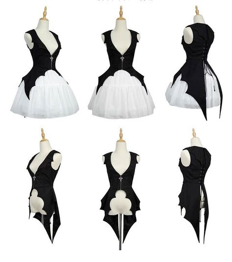 Gothic Ouji Fashion, A Touch Of Darkness, Touch Of Darkness, Black Solid Color, Bat Design, Vampire Bat, Snake Pattern, Black Snake, Drawing Clothes