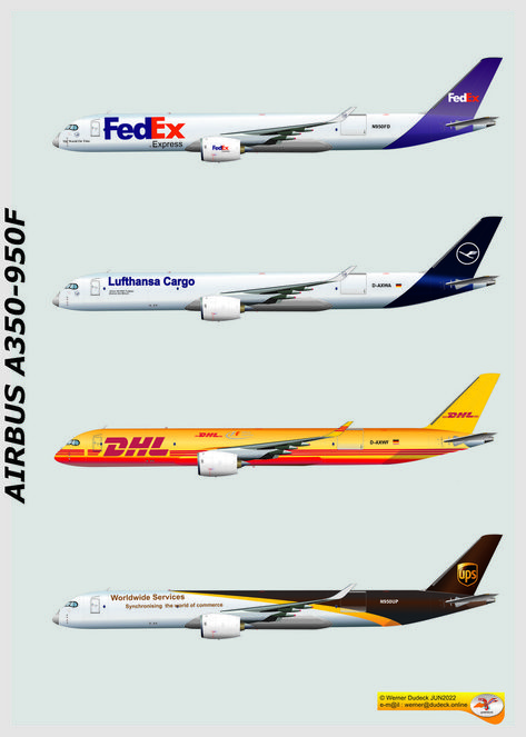 A950F in 4 large cargo carrier's livery Airplane Livery Design, Aviation Education, Phone Lock Screen Wallpaper, Airbus A350, Cargo Ships, Cargo Aircraft, Flying Vehicles, Airline Company, Cargo Airlines