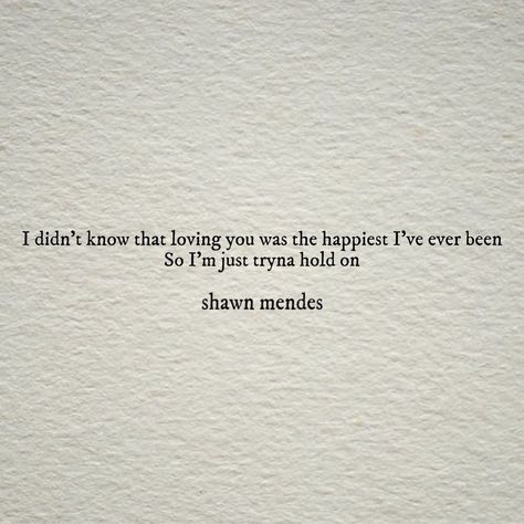 Iconic Shawn Mendes Lyrics on Instagram: “When You’re Gone by Shawn Mendes “I didn't know that loving you was the happiest I've ever been So I'm just tryna hold on” - - - -…” Shawn Mendes Quotes Lyrics, Shawn Mendes When You're Gone, Hold On Shawn Mendes, Hold On Lyrics, Shawn Mendes Song Lyrics, Shawn Mendes Songs, Shawn Mendes Quotes, Shawn Mendes Lyrics, Shawn Mendes Wallpaper