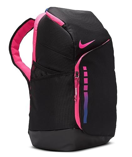 Nike Hoops Elite Backpack Black Bookbag, Nike Elite Backpack, Elite Backpack, School Purse, Pink Luggage, Nike Backpack, Nike Bags, Chest Strap, Nike Elite