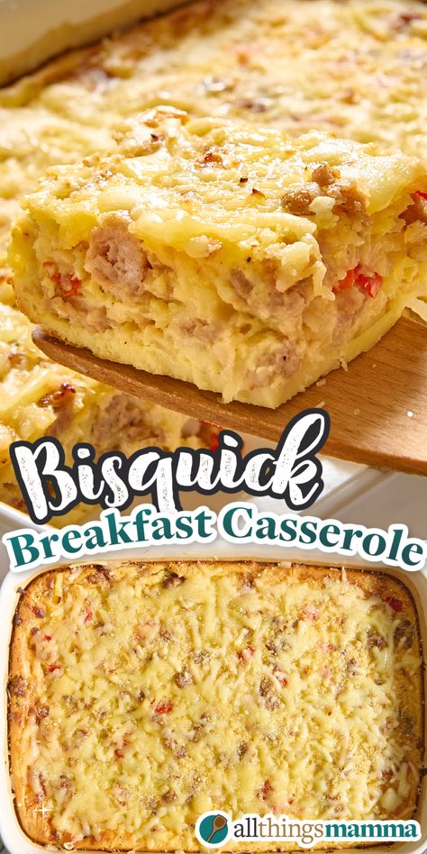 collage image of Bisquick Breakfast Casserole. Bisquick Recipes Breakfast Casserole, Breakfast Casserole With Bisquick Easy, Bisquick Egg Bake Breakfast Casserole, Sausage Bisquick Casserole, Bisquick Egg Casserole, Bisquick Breakfast Casserole Sausage, Breakfast Casserole With Rotel, Hashbrown Egg Casserole Easy, Bisquick Breakfast Recipes