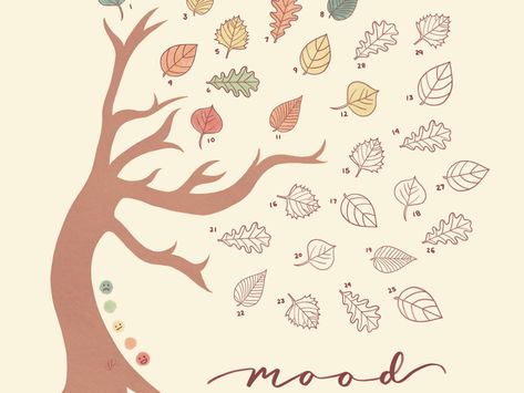 November Mood Tracker Ideas, Fall Habit Tracker, Fall Mood Tracker, November Mood Tracker, Bullet Journal Easy, 2023 Journal, Boulet Journal, November Thanksgiving, Bullet Art