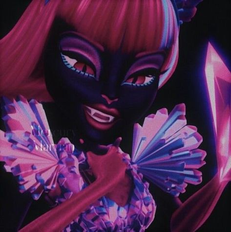 Catty Noir | Boo York, Boo York | Icon | Aesthetic | Monster High | Cat, Gato | Pink Black | Rosa Preto Catty Noir Pfp, Catty Noir Icon, Aesthetic Monster High, Monster High Icon, Aesthetic Monster, Monster High Pfp, Boo York, Monster H, Arte Monster High