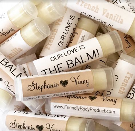 Crossfit Wedding, Essential Oil Lip Balm, Cocoa Butter Lip Balm, Bottle Opener Favors, Debut Ideas, Guest Favors, Creative Wedding Favors, Inexpensive Wedding Favors, Wedding Favors And Gifts