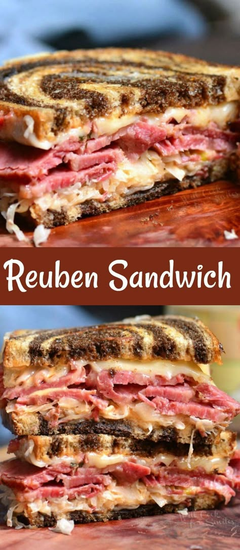 Corn Beef Reuben Sandwich, Bread Flavors, Ruben Sandwich, Corned Beef Reuben, Reuben Sandwich Recipe, Corned Beef Sandwich, Pastrami Sandwich, Russian Dressing, Corned Beef Brisket