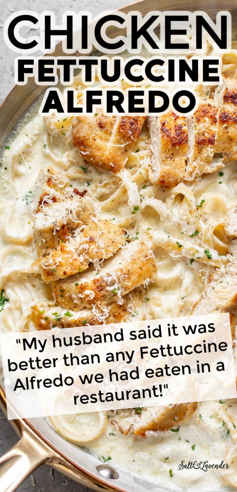 Best Chicken Fettuccine Alfredo, Chicken Fettuccine Alfredo Recipe, Easy Chicken Fettuccine Alfredo, Recipes Using Pasta, Chicken Alfredo Fettuccine Recipe, Fettuccine Alfredo Recipe, Alfredo Sauce Recipe Homemade, Resep Pasta, Chicken Fettuccine Alfredo