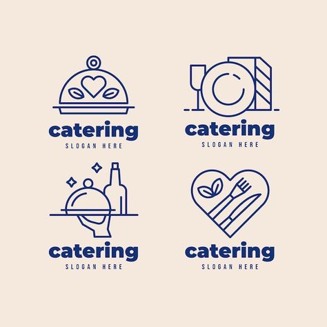 Catering Business Logo, Sewing Business Logo, Resturant Logo, Design Company Names, Logo Design Coffee, Free Business Logo, Catering Logo, Catering Design, Food Logo Design Inspiration