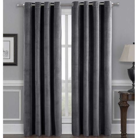 Room Cooler, Blackout Panels, Double Rod Curtains, Double Curtains, Pink Curtains, Better Homes And Garden, Velvet Curtains, Colorful Curtains, Grommet Curtains