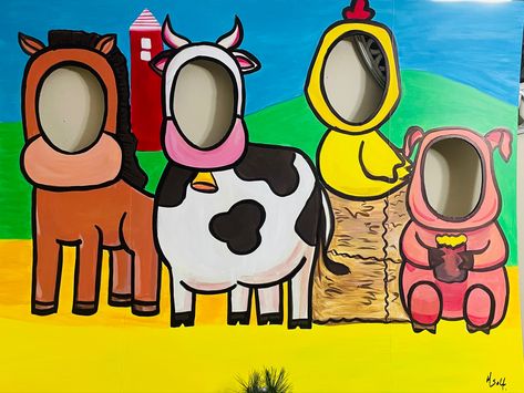 Barnyard Vbs, Fall Cutouts, Booth Diy, Farm Theme Preschool, Cow Birthday Parties, Farm Theme Birthday, Farm Preschool, Farm Animals Birthday Party, Christmas Lollipops