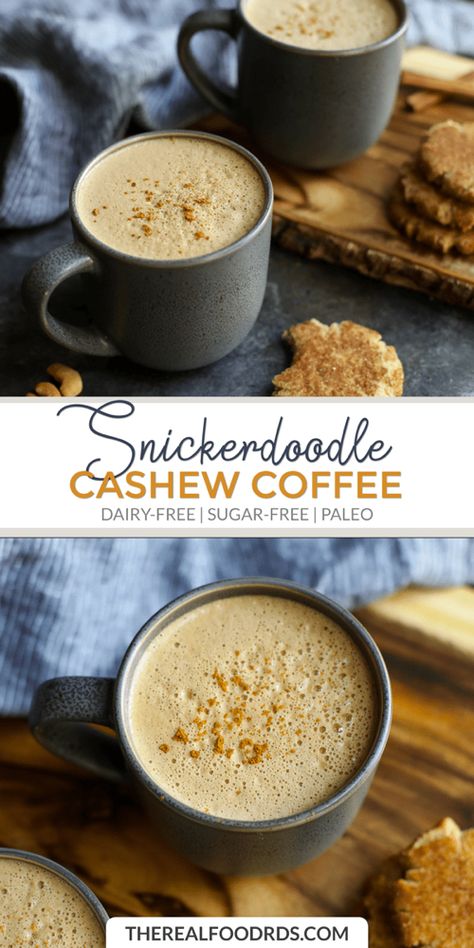 Paleo Coffee, Cashew Coffee, Dairy Free Coffee, Real Food Dietitians, Paleo Drinks, Mid Afternoon, Deli Sandwiches, Flavored Coffee, Dairy Drinks