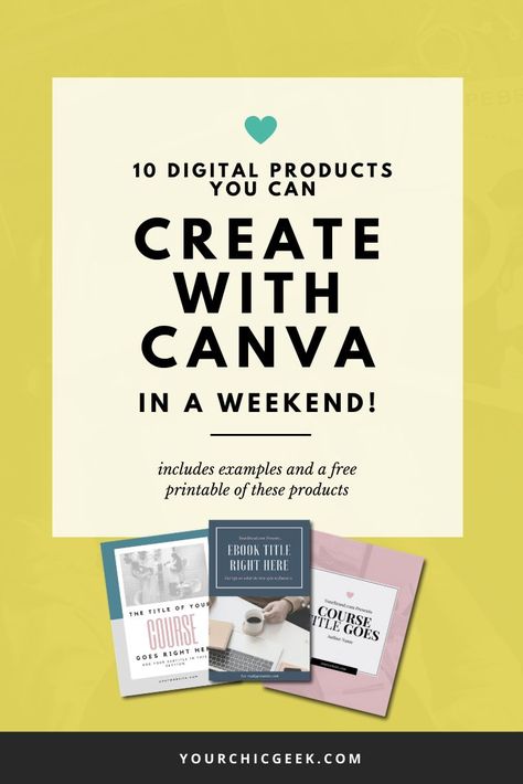 Looking for a list of digital products you can create with Canva? If so, check out this post that features a list of 10 products you can create and sell. Marketing Graphics, Workbook Template, Ebook Template, Canva Tutorial, Create Digital Product, Journal Template, Graphic Design Tips, Canva Design, Digital Business