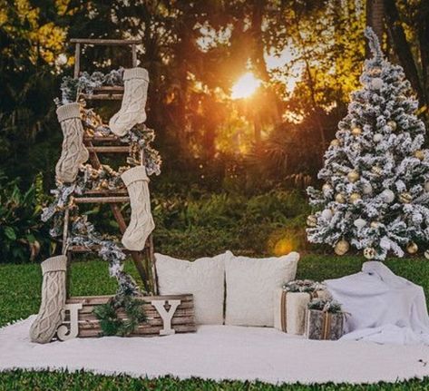 Outdoor Christmas Photoshoot, Christmas Mini Sessions Outdoor, Santa Minis, Outdoor Christmas Photos, Diy Christmas Photoshoot, Christmas Mini Shoot, Diy Christmas Photo, Path Quotes, St Augustine Beach