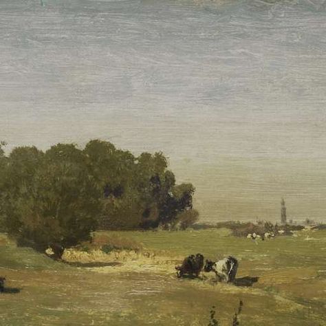 Landscape near Abcoude, Paul Joseph Constantin Gabriël, 1860 - 1870 - landscape-Collected Works of Paisajes - All Rijksstudio's - Rijksstudio - Rijksmuseum Vintage Framed Art, Scenery Pictures, Cow Painting, Etsy Printable Art, Arte Inspo, Farmhouse Wall Art, Antique Paint, Landscape Walls, Vintage Artwork